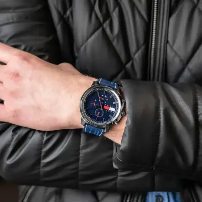 Tommy Hilfiger Blue Silicone Men's Watch